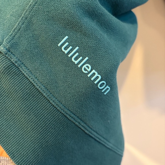 Lululemon Perfectly Oversized Crew Storm Teal - Picture 3 of 3